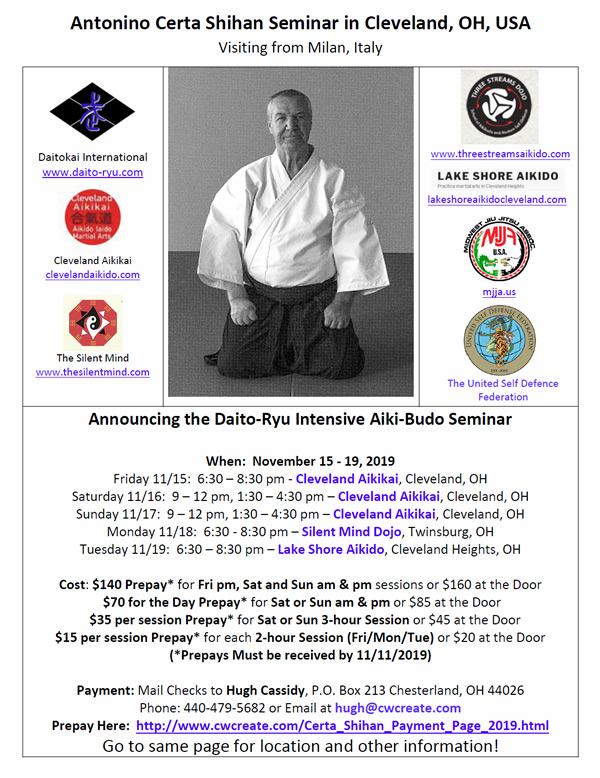 Certa Shihan Seminar November 2019
